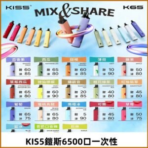 鎧斯KIS5一次性 6500口磁吸式 自由混搭拋棄式電子煙#18個口味#